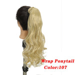 Load image into Gallery viewer, Straight Clip In Hair Tail False Hair 24&quot; 120g Ponytail Hairpiece With Hairpins Synthetic Hair Pony Tail Hair Extensions AOSIWIG
