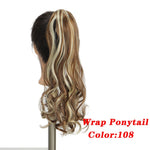 Load image into Gallery viewer, Straight Clip In Hair Tail False Hair 24&quot; 120g Ponytail Hairpiece With Hairpins Synthetic Hair Pony Tail Hair Extensions AOSIWIG
