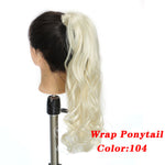 Load image into Gallery viewer, Straight Clip In Hair Tail False Hair 24&quot; 120g Ponytail Hairpiece With Hairpins Synthetic Hair Pony Tail Hair Extensions AOSIWIG
