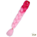 Load image into Gallery viewer, 24inch Pink Synthetic Crochet Hair Jumbo Braid
