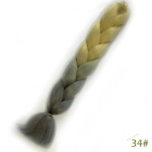 24inch Pink Synthetic Crochet Hair Jumbo Braid