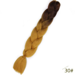 24inch Pink Synthetic Crochet Hair Jumbo Braid