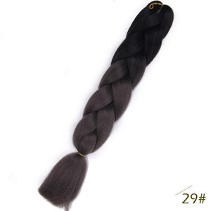 24inch Pink Synthetic Crochet Hair Jumbo Braid