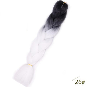 24inch Pink Synthetic Crochet Hair Jumbo Braid
