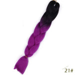 Load image into Gallery viewer, 24inch Pink Synthetic Crochet Hair Jumbo Braid

