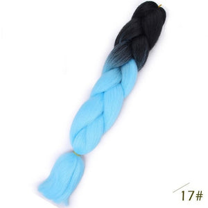 24inch Pink Synthetic Crochet Hair Jumbo Braid