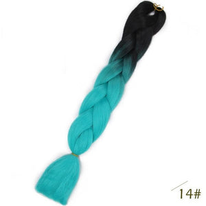 24inch Pink Synthetic Crochet Hair Jumbo Braid