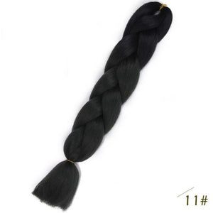 24inch Pink Synthetic Crochet Hair Jumbo Braid