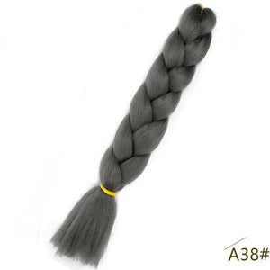 24inch Pink Synthetic Crochet Hair Jumbo Braid