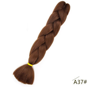 24inch Pink Synthetic Crochet Hair Jumbo Braid