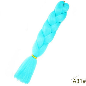 24inch Pink Synthetic Crochet Hair Jumbo Braid