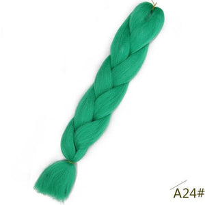 24inch Pink Synthetic Crochet Hair Jumbo Braid