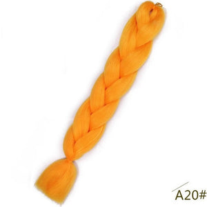 24inch Pink Synthetic Crochet Hair Jumbo Braid