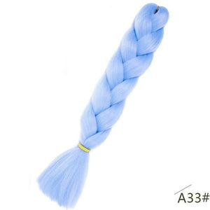 24inch Pink Synthetic Crochet Hair Jumbo Braid