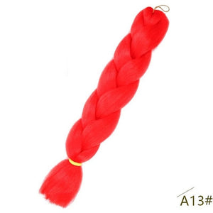 24inch Pink Synthetic Crochet Hair Jumbo Braid