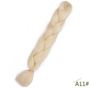 24inch Pink Synthetic Crochet Hair Jumbo Braid