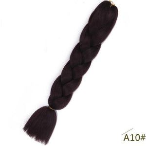 24inch Pink Synthetic Crochet Hair Jumbo Braid