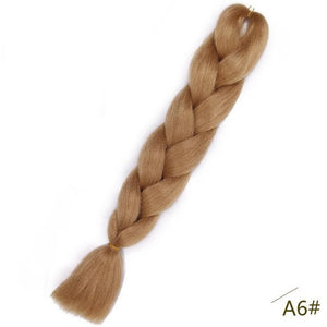 24inch Pink Synthetic Crochet Hair Jumbo Braid