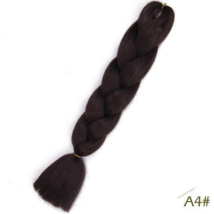 24inch Pink Synthetic Crochet Hair Jumbo Braid
