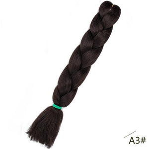 24inch Pink Synthetic Crochet Hair Jumbo Braid