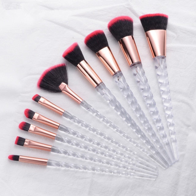 10pcs Unicorn Makeup Brushes Sets