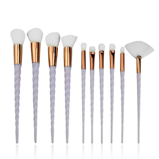 10pcs Unicorn Makeup Brushes Sets