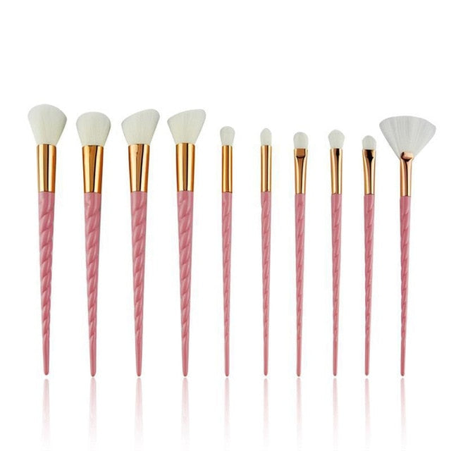 10pcs Unicorn Makeup Brushes Sets