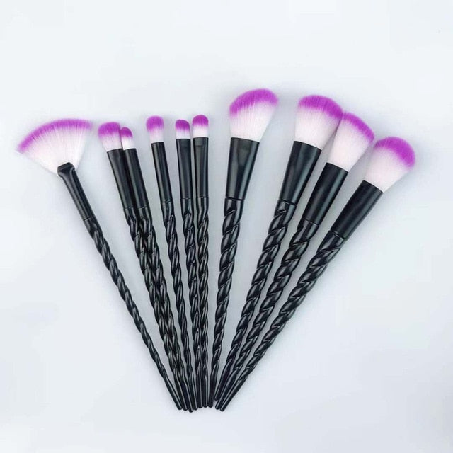 10pcs Unicorn Makeup Brushes Sets