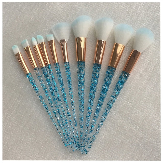 10pcs Unicorn Makeup Brushes Sets