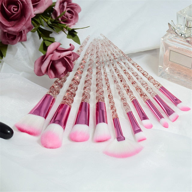 10pcs Unicorn Makeup Brushes Sets