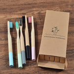 Load image into Gallery viewer, 5 pack Adult Bamboo Toothbrushes
