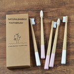 Load image into Gallery viewer, 5 pack Adult Bamboo Toothbrushes
