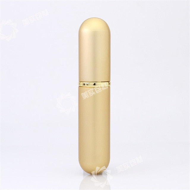 5ml Portable Aluminum Refillable Perfume Spray Bottle