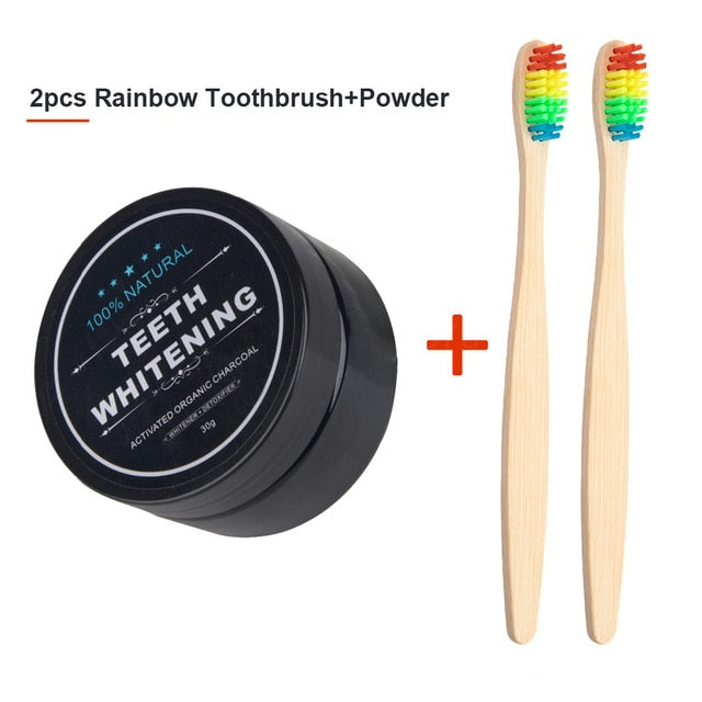 Teeth Whitening 30g Powder & Bamboo tooth brush