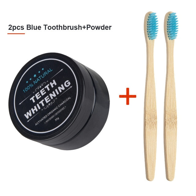 Teeth Whitening 30g Powder & Bamboo tooth brush