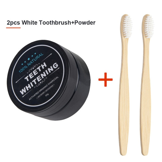 Teeth Whitening 30g Powder & Bamboo tooth brush