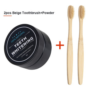 Teeth Whitening 30g Powder & Bamboo tooth brush