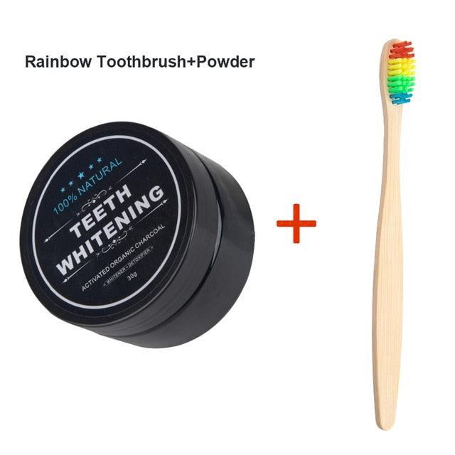 Teeth Whitening 30g Powder & Bamboo tooth brush