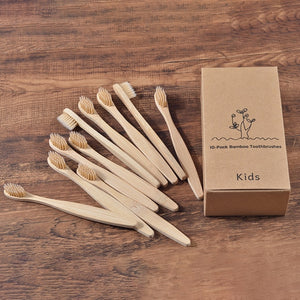 New design mixed color bamboo toothbrush