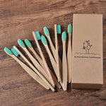 Load image into Gallery viewer, New design mixed color bamboo toothbrush
