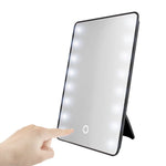 Load image into Gallery viewer, Makeup Mirror with 8/16 LEDs Cosmetic Mirror with Tabletop Bathroom Travel
