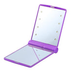 Load image into Gallery viewer, Makeup Mirror with 8/16 LEDs Cosmetic Mirror with Tabletop Bathroom Travel
