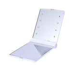 Load image into Gallery viewer, Makeup Mirror with 8/16 LEDs Cosmetic Mirror with Tabletop Bathroom Travel
