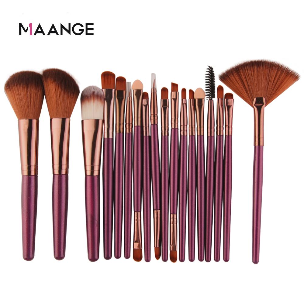 MAANGE 6/15/18Pcs Makeup Brushes Tool Set