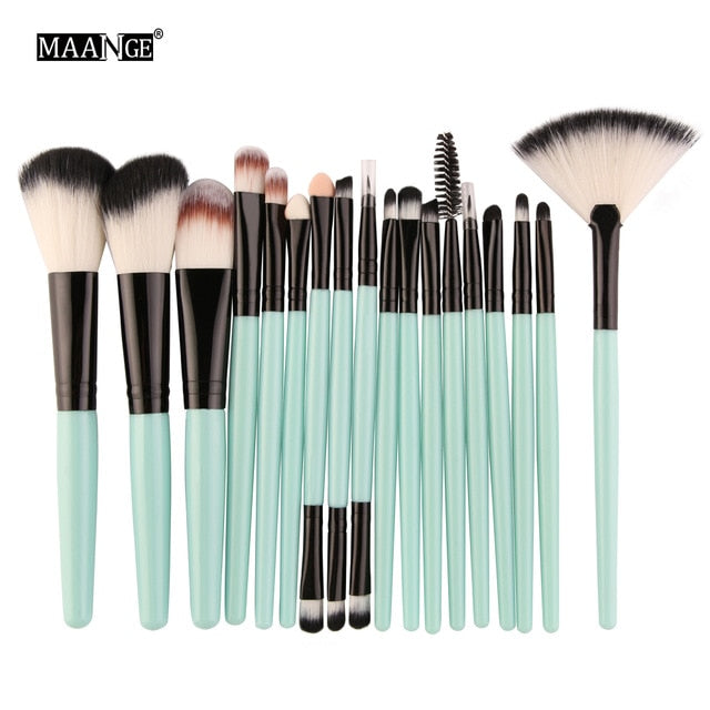 MAANGE 6/15/18Pcs Makeup Brushes Tool Set