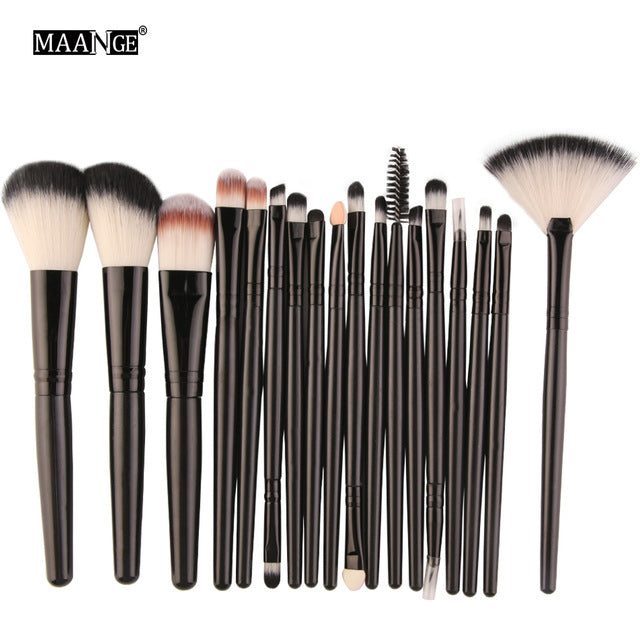 MAANGE 6/15/18Pcs Makeup Brushes Tool Set