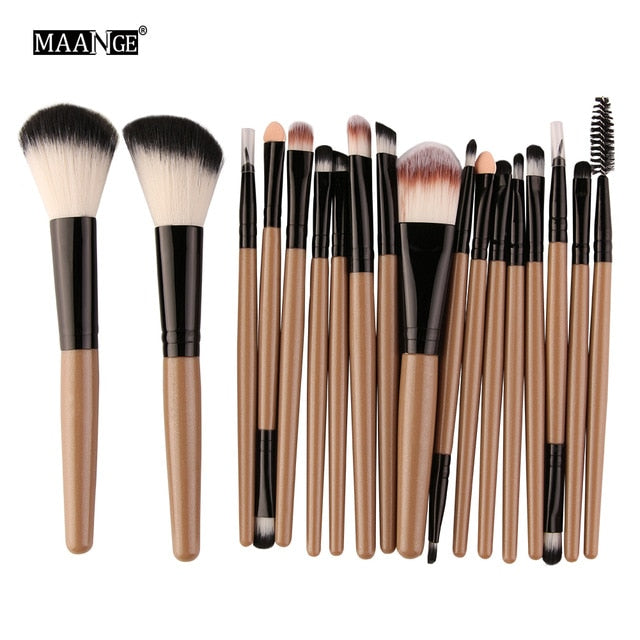 MAANGE 6/15/18Pcs Makeup Brushes Tool Set