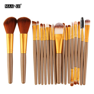 MAANGE 6/15/18Pcs Makeup Brushes Tool Set