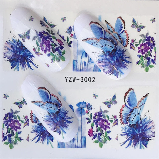 Nail sticker Art Decoration Slider Fox Wolf Animal Adhesive Design