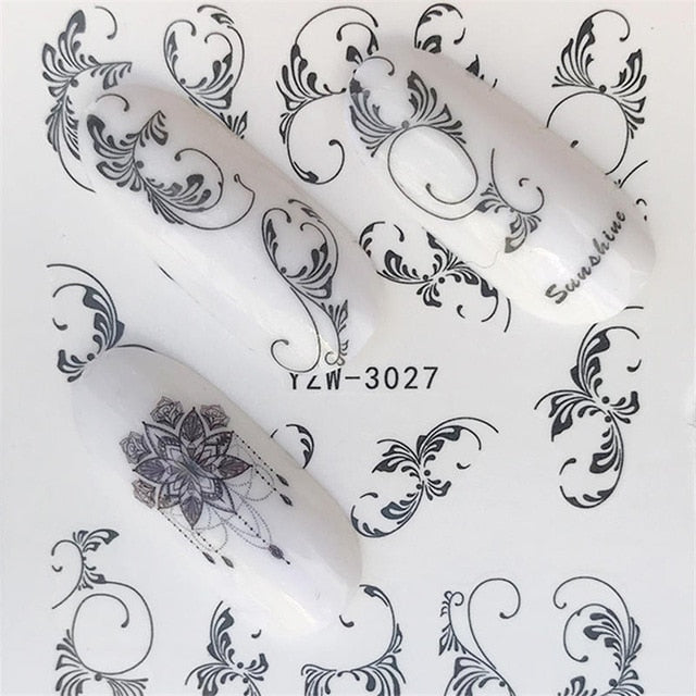 Nail sticker Art Decoration Slider Fox Wolf Animal Adhesive Design